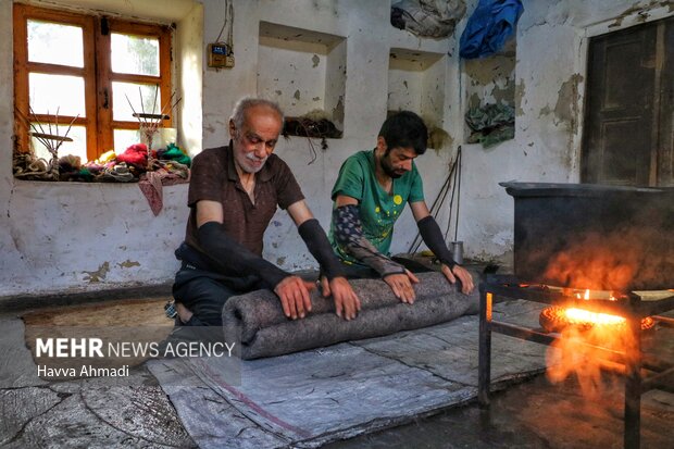 نمدمالی در مازندران، روستای دیوا بندپی بابل