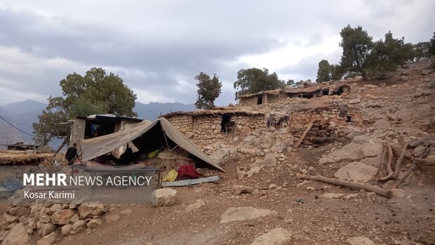 وضعیت روستای زلزله زده« سوسن سرخاب» اندیکا