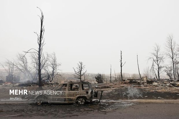 نابودی تقریبا هزار ساختمان در آتش سوزی طبیعی در ایالت کلورادو