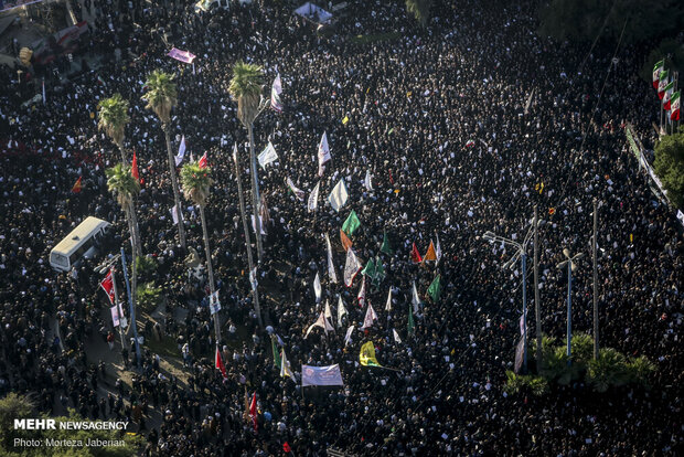 تشییع شهید سپهبد قاسم سلیمانی در اهواز