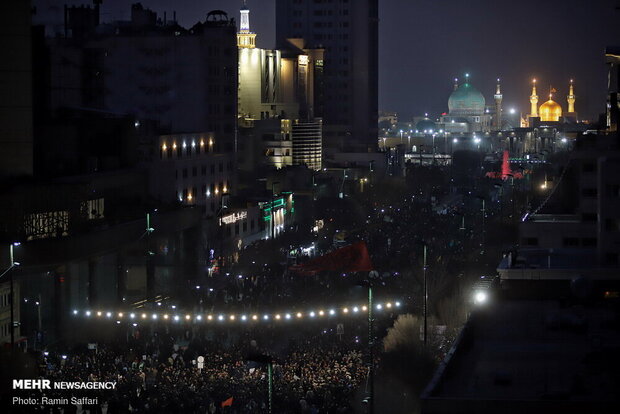 تشییع پیکر شهید سپهبد قاسم سلیمانی در مشهد مقدس