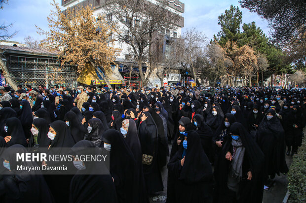 پیکر ۲ شهید دفاع مقدس در بجنورد تشییع شد