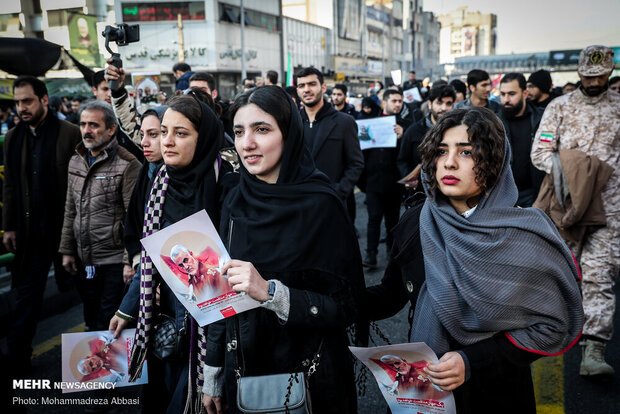 تشییع پیکر شهید سپهبد قاسم سلیمانی در تهران