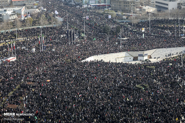 تشییع پیکر شهید سپهبد قاسم سلیمانی در تهران