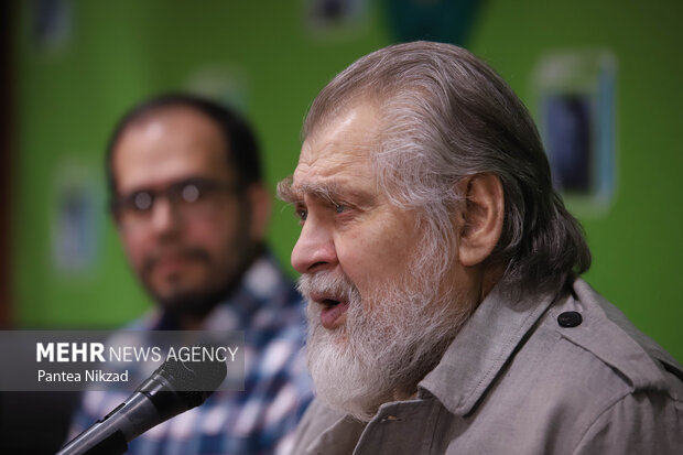 نادر طالب زاده دبیر جشنواره فیلم عمار در نشست خبری دوازدهمین جشنواره فیلم عمار حضور دارد