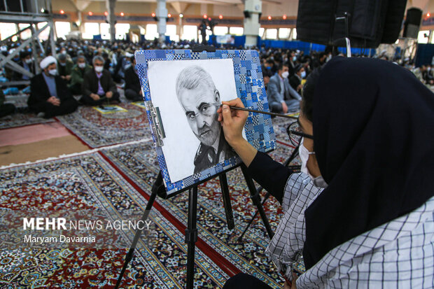 مراسم بزرگداشت دومین سالگرد شهادت حاج قاسم سلیمانی در بجنورد