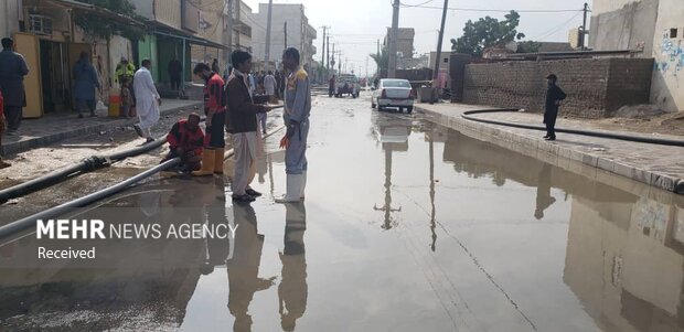 بارش کم سابقه باران در کنارک - سیستان و بلوچستان