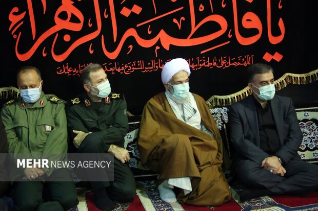 عزاداری شهادت حضرت زهرا (س) و سردار سلیمانی در ساری