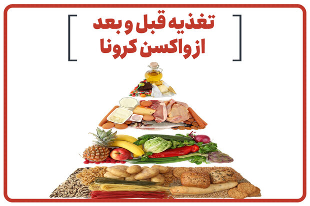  تغذیه قبل و بعد از واکسن کرونا