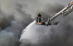آتش سوزی در پارلمان آفریقای جنوبی