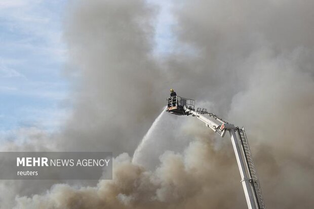 آتش سوزی در پارلمان آفریقای جنوبی