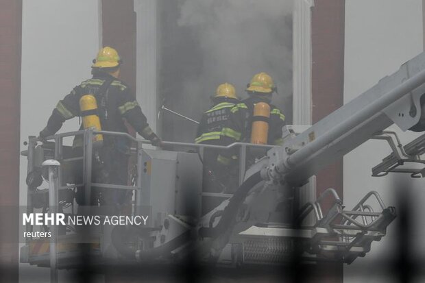 آتش سوزی در پارلمان آفریقای جنوبی