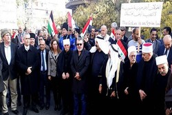 أبناء الجولان السوري يعتصمون احتجاجاً على المخطاطات الاستيطانية للكيان الصهيوني