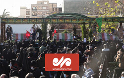 İsfahan şehitleri için cenaze töreni