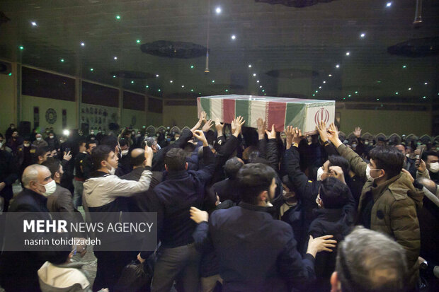 مراسم‌وداع با شهدای گمنام  در کرمانشاه