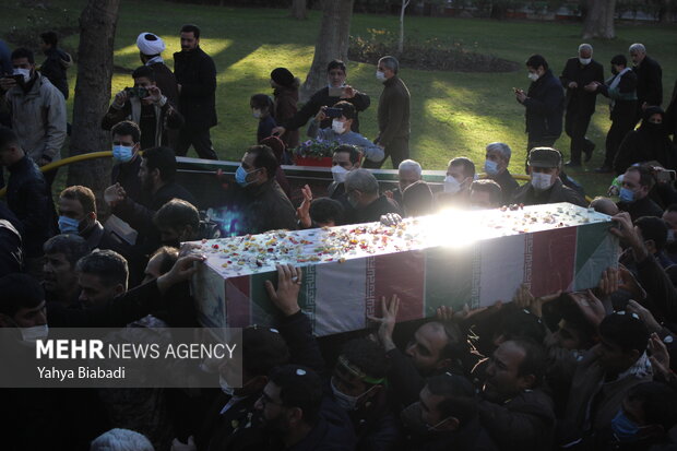 تشییع و خاکسپاری شهدای گمنام در کرمانشاه