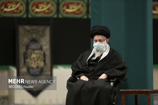 رہبر معظم انقلاب اسلامی کی موجودگی میں ایام فاطمیہ کی مناسبت سے آخری مجلس عزامنعقد