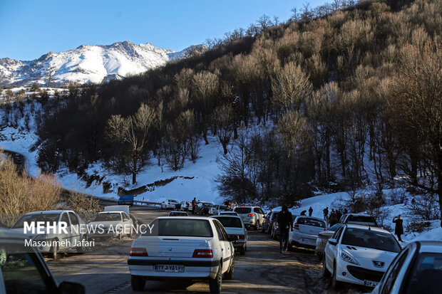 A Snowy day in Kiasar mountains of Mazandaran 