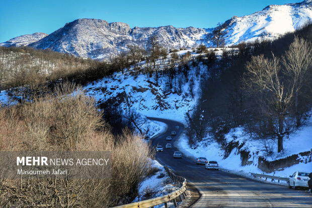 A Snowy day in Kiasar mountains of Mazandaran 