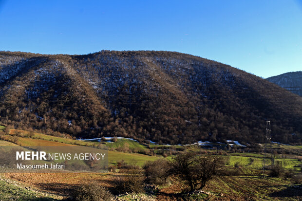 A Snowy day in Kiasar mountains of Mazandaran 