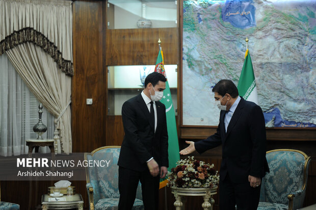 دیدار معاون رئیس جمهور ترکمنستان با معاون اول رئیس جمهور
