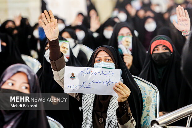 سخنرانی تصویری رهبر معظم انقلاب در جمع مردم قم