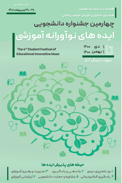 جشنواره دانشجویی ایده های نوآورانه آموزشی ۱۴۰۱ برگزار می شود