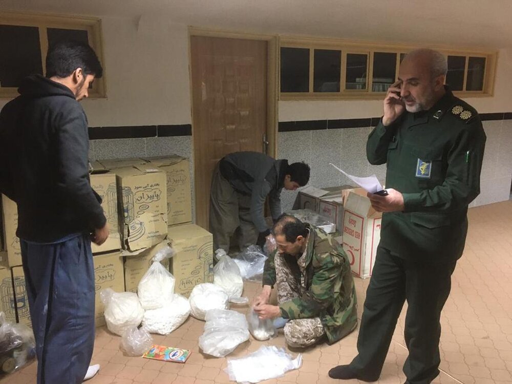 ساماندهی منازل آسیب دیده حادثه حسین آباد توسط گروه های جهادی بسیج