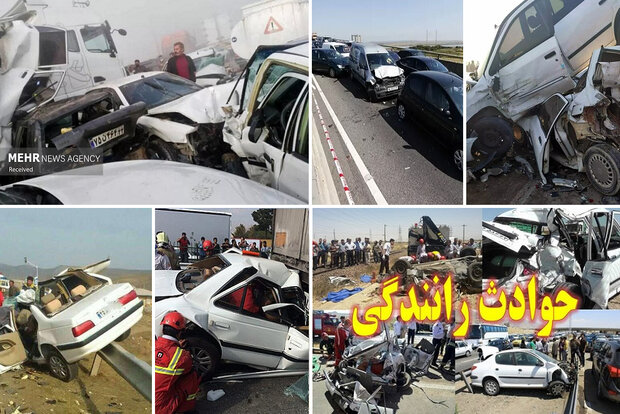 ۵ کشته در تصادف محور شیراز - سپیدان/ تلاش برای استفاده از بالگرد
