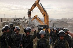 تخریب اماکن متعلق به فلسطینیان توسط صهیونیست‌ها در «قدس»