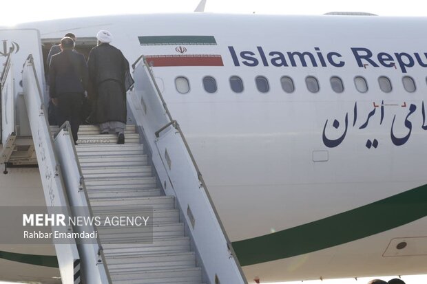 رئیس جمهور جیرفت را به مقصد تهران ترک کرد