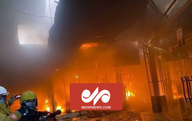 VIDEO: Fire breaks out in restaurant in Baghdad