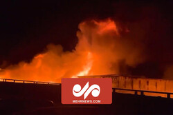 آتش سوزی کارخانه مواد شیمیایی در نیوجرسی