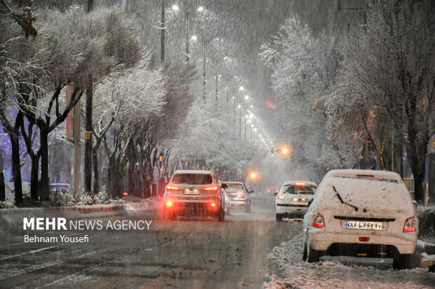 Arak covered in snow
