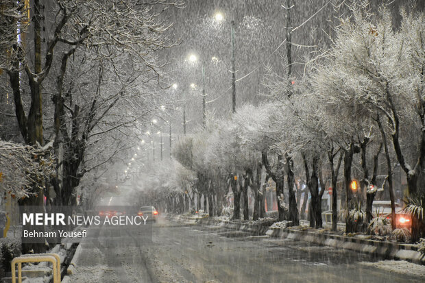 Arak covered in snow
