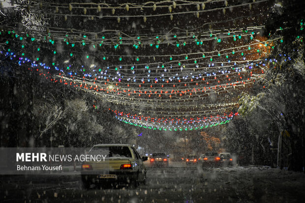 Arak covered in snow
