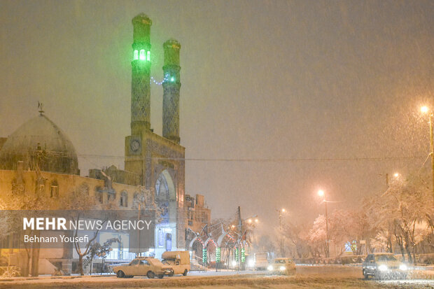 Arak covered in snow
