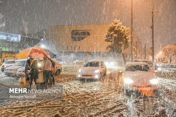 Arak covered in snow
