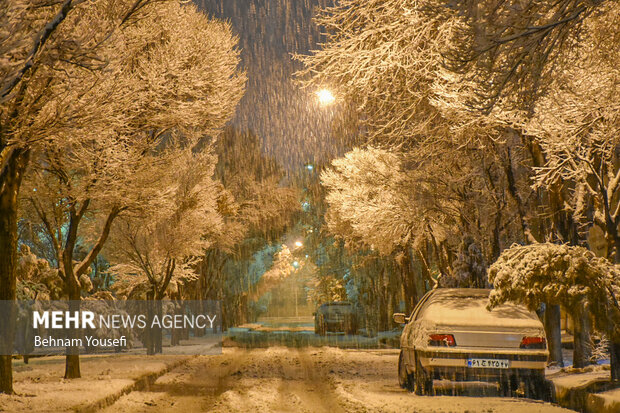 Arak covered in snow
