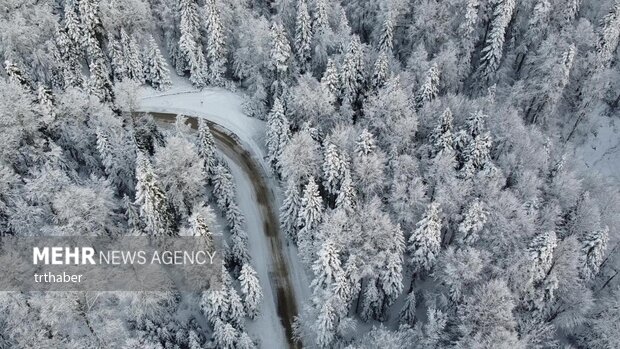 مناظر زیبای زمستانی در دریاچه آبانت