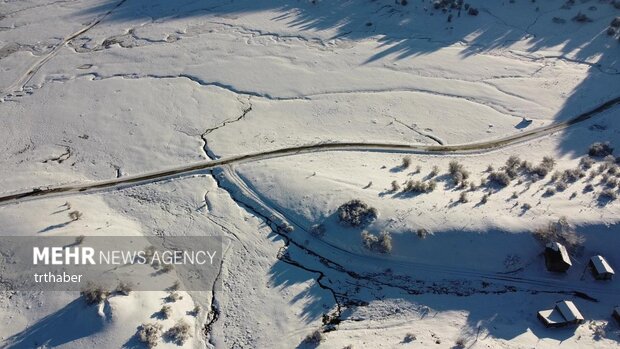 مناظر زیبای زمستانی در دریاچه آبانت