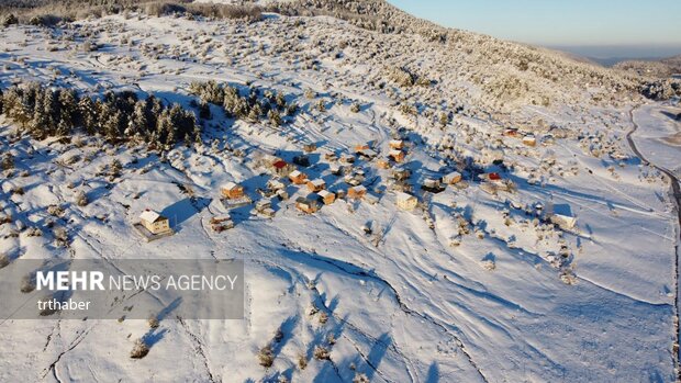 مناظر زیبای زمستانی در دریاچه آبانت