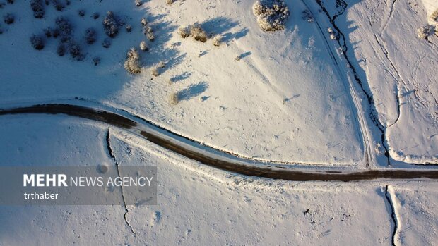 مناظر زیبای زمستانی در دریاچه آبانت