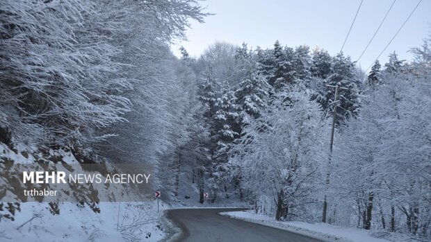 مناظر زیبای زمستانی در دریاچه آبانت