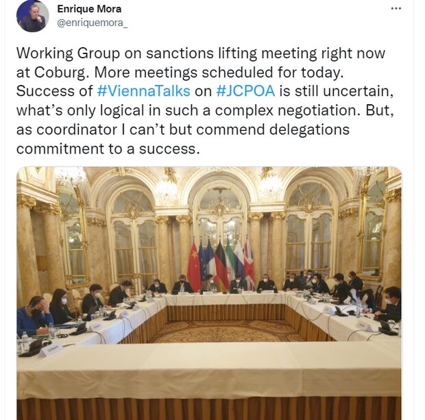 Working group on lifting sanctions in Vienna holds meeting