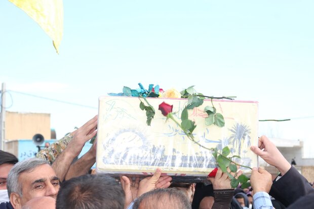 تشییع شهید مدافع حرم تیمور صفری در ساوه