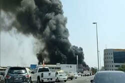 وقوع انفجار در منطقه «المصفح» امارات/آتش سوزی در فرودگاه «ابوظبی»