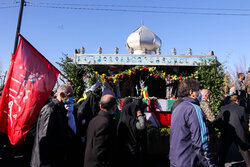 مراسم تشییع پیکر دو شهید گمنام دفاع مقدس در وزارت ورزش و جوانان