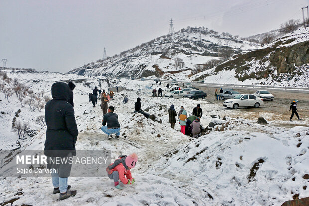 Snowfall in Lorestan