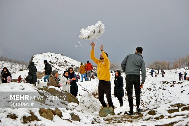 Snowfall in Lorestan